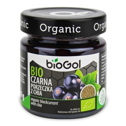 MUS CZARNA PORZECZKA Z CHIA BIO 200 g - BIOGOL MUS CZARNA PORZECZKA Z CHIA BIO 200 g - BIOGOL