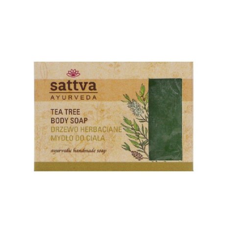 MYDŁO W KOSTCE DO CIAŁA DRZEWO HERBACIANE 125 g - SATTVA (AYURVEDA) MYDŁO W KOSTCE DO CIAŁA DRZEWO HERBACIANE 125 g - SATTVA (AYURVEDA)