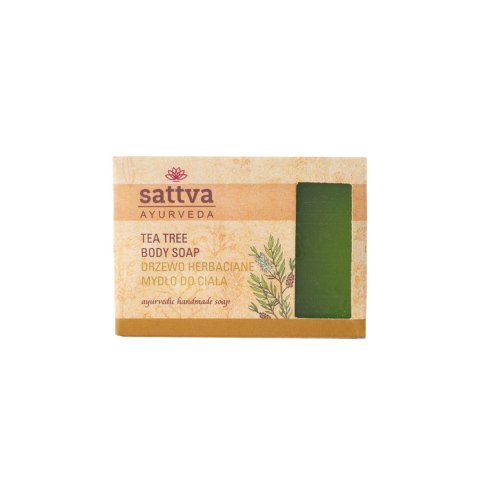 MYDŁO W KOSTCE DO CIAŁA DRZEWO HERBACIANE 125 g - SATTVA (AYURVEDA) MYDŁO W KOSTCE DO CIAŁA DRZEWO HERBACIANE 125 g - SATTVA (AYURVEDA)