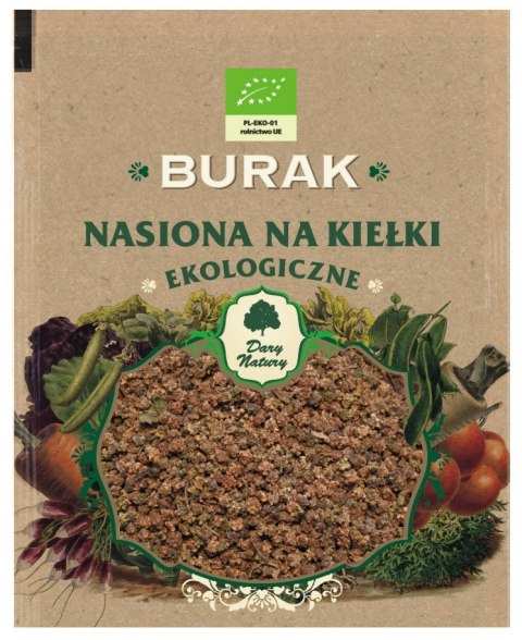 NASIONA BURAKA BIO NA KIEŁKI 30 g - DARY NATURY NASIONA BURAKA BIO NA KIEŁKI 30 g - DARY NATURY