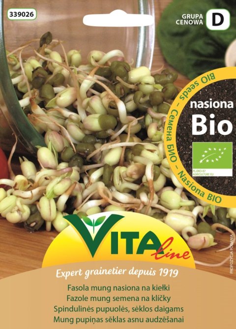 NASIONA FASOLI MUNG BIO NA KIEŁKI 30 g - VITA LINE (04154CIN0AS,0124675CIN0GS) NASIONA FASOLI MUNG BIO NA KIEŁKI 30 g - VITA LINE (04154CIN0AS,0124675CIN0GS)