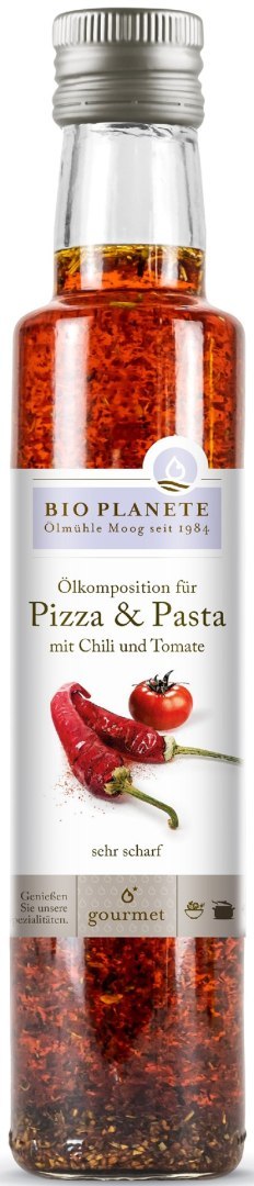 OLEJ DO PIZZY I MAKARONU O SMAKU CHILI I POMIDORA BIO 250 ml - BIO PLANETE OLEJ DO PIZZY I MAKARONU O SMAKU CHILI I POMIDORA BIO 250 ml - BIO PLANETE
