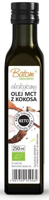 OLEJ KOKOSOWY MCT KETO BIO 250 ml - BATOM OLEJ KOKOSOWY MCT KETO BIO 250 ml - BATOM