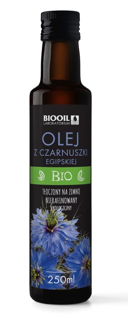 OLEJ Z CZARNUSZKI TŁOCZONY NA ZIMNO BIO 250 ml - BIOOIL OLEJ Z CZARNUSZKI TŁOCZONY NA ZIMNO BIO 250 ml - BIOOIL