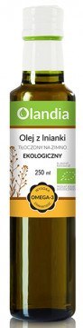 OLEJ Z LNIANKI TŁOCZONY NA ZIMNO BIO 250 ml - OLANDIA OLEJ Z LNIANKI TŁOCZONY NA ZIMNO BIO 250 ml - OLANDIA