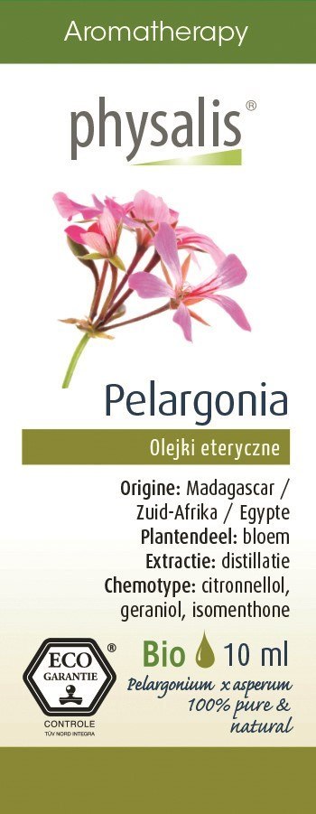 OLEJEK ETERYCZNY PELARGONIA ECO 10 ml - PHYSALIS OLEJEK ETERYCZNY PELARGONIA ECO 10 ml - PHYSALIS