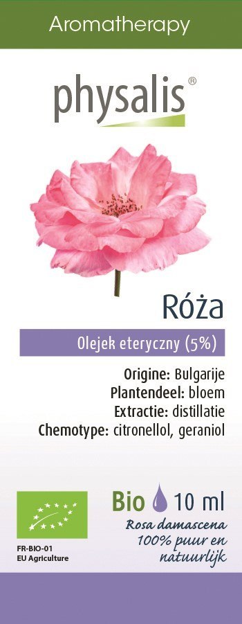 OLEJEK ETERYCZNY RÓŻA BIO 10 ml - PHYSALIS OLEJEK ETERYCZNY RÓŻA BIO 10 ml - PHYSALIS