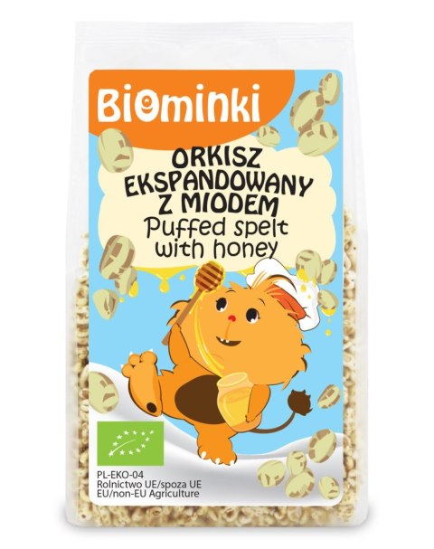 ORKISZ EKSPANDOWANY Z MIODEM BIO 210 g - BIOMINKI ORKISZ EKSPANDOWANY Z MIODEM BIO 210 g - BIOMINKI