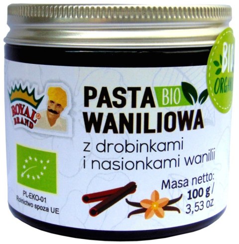 PASTA WANILIOWA BIO 100 g - ROYAL BRAND PASTA WANILIOWA BIO 100 g - ROYAL BRAND