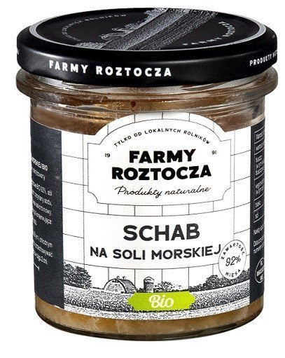 SCHAB NA SOLI MORSKIEJ BIO 250 g (SŁOIK) - FARMY ROZTOCZA SCHAB NA SOLI MORSKIEJ BIO 250 g (SŁOIK) - FARMY ROZTOCZA