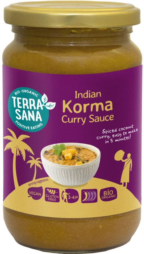SOS CURRY ŻÓŁTY INDIAN KORMA BEZGLUTENOWY BIO 350 g - TERRASANA SOS CURRY ŻÓŁTY INDIAN KORMA BEZGLUTENOWY BIO 350 g - TERRASANA