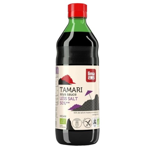 SOS SOJOWY TAMARI 50 % MNIEJ SOLI BEZGLUTENOWY BIO 250 ml - LIMA SOS SOJOWY TAMARI 50 % MNIEJ SOLI BEZGLUTENOWY BIO 250 ml - LIMA