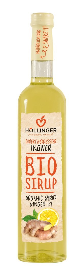 SYROP IMBIROWO - CYTRYNOWY BIO 500 ml - HOLLINGER SYROP IMBIROWO - CYTRYNOWY BIO 500 ml - HOLLINGER