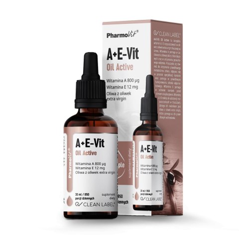 WITAMINA A + E W KROPLACH BEZGLUTENOWE 30 ml - PHARMOVIT (CLEAN LABEL) WITAMINA A + E W KROPLACH BEZGLUTENOWE 30 ml - PHARMOVIT (CLEAN LABEL)