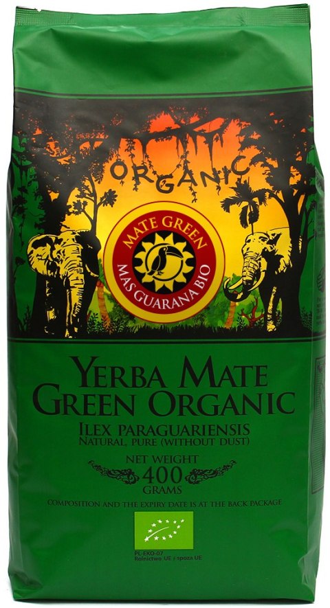 YERBA MATE GREEN MAS GUARANA BIO 400 g - ORGANIC MATE GREEN YERBA MATE GREEN MAS GUARANA BIO 400 g - ORGANIC MATE GREEN