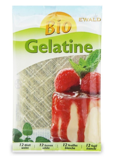 ŻELATYNA W LISTKACH (12 LISTKÓW) BIO 20 g - EWALD ŻELATYNA W LISTKACH (12 LISTKÓW) BIO 20 g - EWALD
