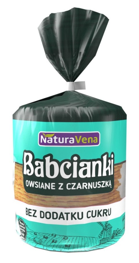 BABCIANKI OWSIANE Z CZARNUSZKĄ BEZ DODATKU CUKRÓW 100 g - NATURAVENA BABCIANKI OWSIANE Z CZARNUSZKĄ BEZ DODATKU CUKRÓW 100 g - NATURAVENA