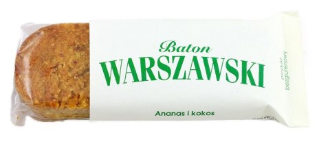 BATON ANANAS I KOKOS BEZGLUTENOWY 50 g - BATON WARSZAWSKI BATON ANANAS I KOKOS BEZGLUTENOWY 50 g - BATON WARSZAWSKI