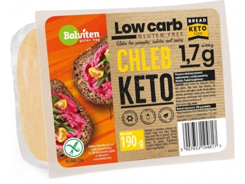 CHLEB KROJONY KETO O OBNIŻONEJ ILOŚCI WĘGLOWODANÓW BEZGLUTENOWY 190 g - BALVITEN CHLEB KROJONY KETO O OBNIŻONEJ ILOŚCI WĘGLOWODANÓW BEZGLUTENOWY 190 g - BALVITEN