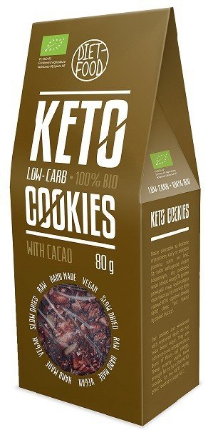 CIASTKA KAKAOWE KETO BIO 80 g - DIET-FOOD CIASTKA KAKAOWE KETO BIO 80 g - DIET-FOOD