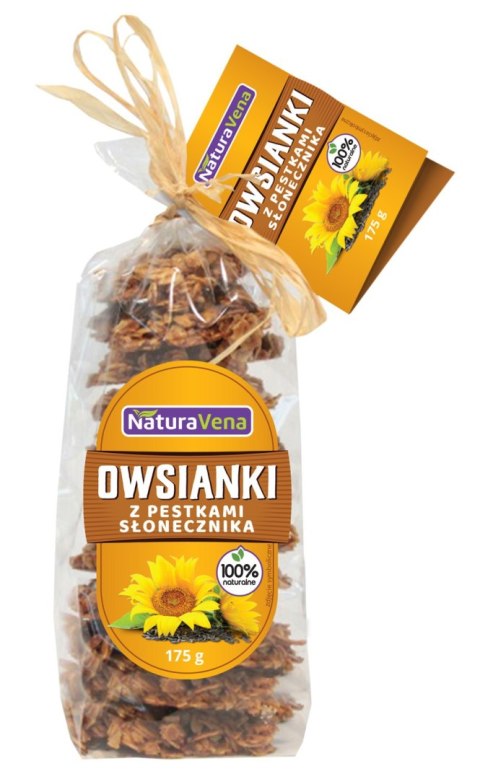 CIASTKA OWSIANKI Z ZIARNAMI SŁONECZNIKA 175 g - NATURAVENA CIASTKA OWSIANKI Z ZIARNAMI SŁONECZNIKA 175 g - NATURAVENA