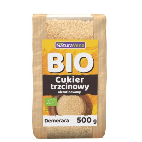 CUKIER TRZCINOWY DEMERARA BIO 500 g - NATURAVENA CUKIER TRZCINOWY DEMERARA BIO 500 g - NATURAVENA