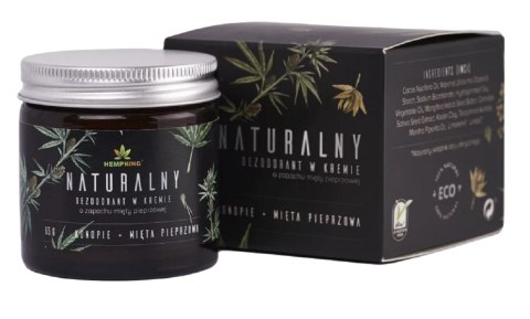DEZODORANT W KREMIE Z CBD O ZAPACHU MIĘTY PIPERZOWEJ 65 g - HEMPKING