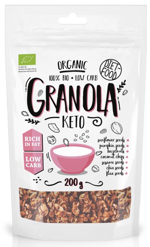 GRANOLA KETO BIO 200 g - DIET-FOOD GRANOLA KETO BIO 200 g - DIET-FOOD