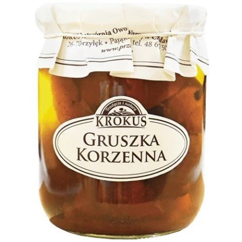 GRUSZKI W ZALEWIE KORZENNEJ 530 g (270 g) - KROKUS GRUSZKI W ZALEWIE KORZENNEJ 530 g (270 g) - KROKUS