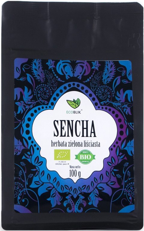 HERBATA ZIELONA LIŚCIASTA SENCHA BIO 100 g - ECOBLIK HERBATA ZIELONA LIŚCIASTA SENCHA BIO 100 g - ECOBLIK