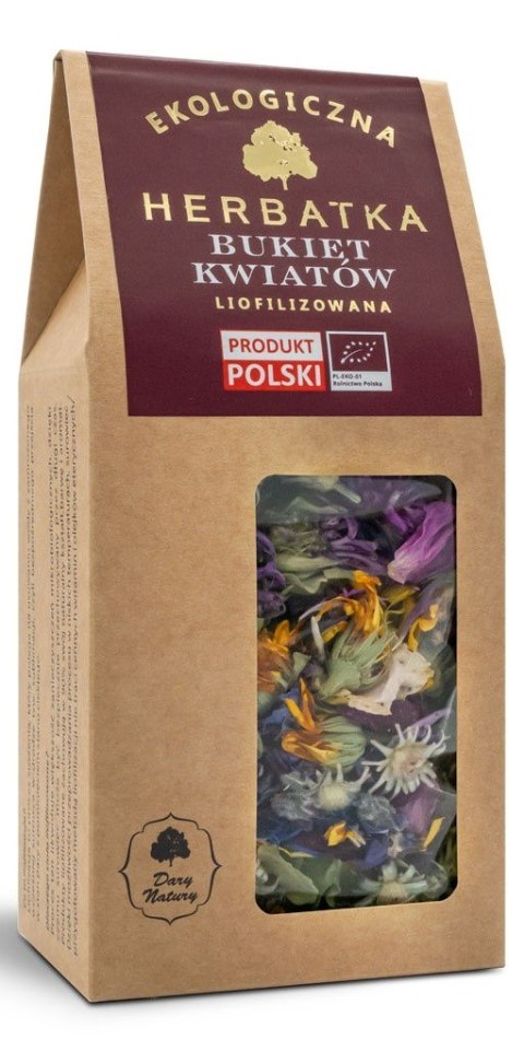 HERBATKA LIOFILIZOWANA BUKIET KWIATÓW BIO 15 g - DARY NATURY HERBATKA LIOFILIZOWANA BUKIET KWIATÓW BIO 15 g - DARY NATURY