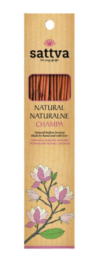 KADZIDŁO INDYJSKIE CHAMPA (15 szt.) 30 g - SATTVA (WELLNESS) KADZIDŁO INDYJSKIE CHAMPA (15 szt.) 30 g - SATTVA (WELLNESS)