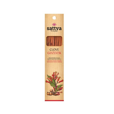 KADZIDŁO INDYJSKIE GOŹDZIK (15 szt.) 30 g - SATTVA (WELLNESS) KADZIDŁO INDYJSKIE GOŹDZIK (15 szt.) 30 g - SATTVA (WELLNESS)