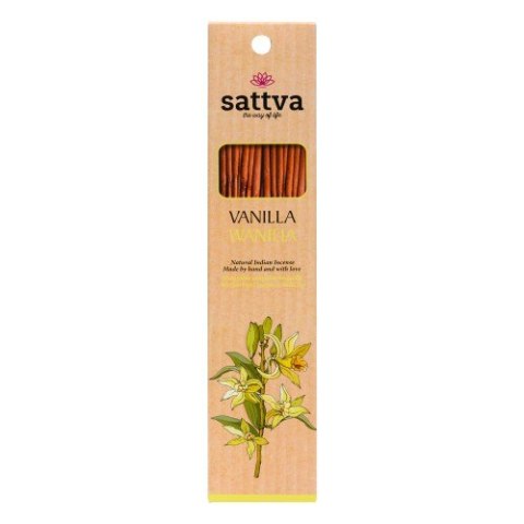 KADZIDŁO INDYJSKIE WANILIA (15 szt.) 30 g - SATTVA (WELLNESS) KADZIDŁO INDYJSKIE WANILIA (15 szt.) 30 g - SATTVA (WELLNESS)