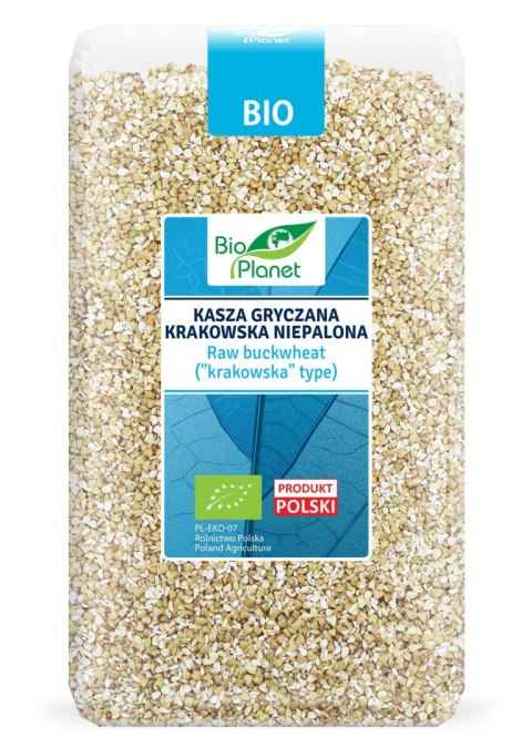 KASZA GRYCZANA KRAKOWSKA NIEPALONA BIO 1 kg - BIO PLANET KASZA GRYCZANA KRAKOWSKA NIEPALONA BIO 1 kg - BIO PLANET