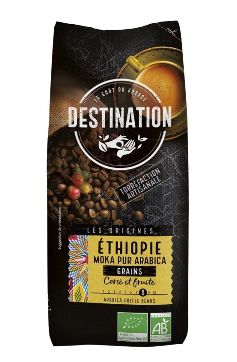 KAWA ZIARNISTA ARABICA 100 % ETIOPIA FAIR FOR LIFE BIO 500 g - DESTINATION KAWA ZIARNISTA ARABICA 100 % ETIOPIA FAIR FOR LIFE BIO 500 g - DESTINATION