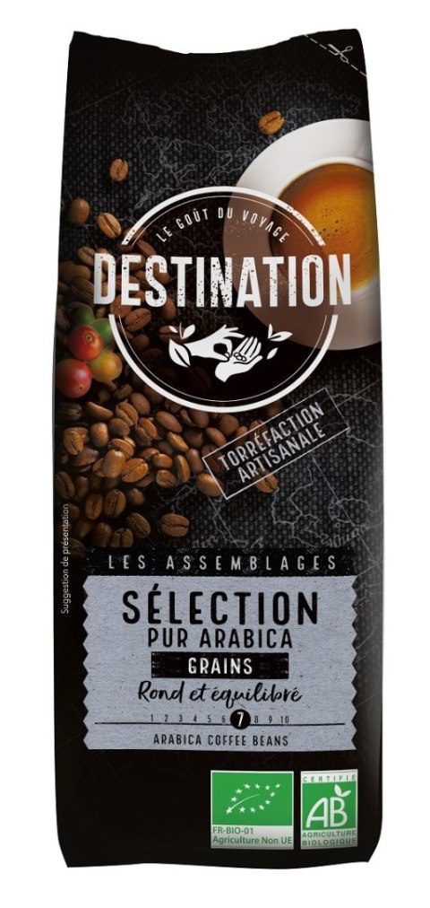 KAWA ZIARNISTA ARABICA 100 % SELECTION BIO 250 g - DESTINATION KAWA ZIARNISTA ARABICA 100 % SELECTION BIO 250 g - DESTINATION