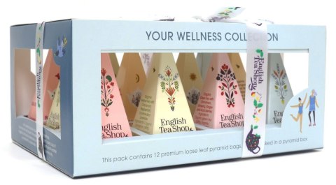 KOLEKCJA HERBATEK OWOCOWO - ZIOŁOWYCH BIO PIRAMIDKI (YOUR WELLNESS - 6 SMAKÓW) (12 x 2 g) 24 g - ENGLISH TEA SHOP KOLEKCJA HERBATEK OWOCOWO - ZIOŁOWYCH BIO PIRAMIDKI (YOUR WELLNESS - 6 SMAKÓW) (12 x 2 g) 24 g - ENGLISH TEA SHOP