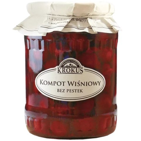KOMPOT WIŚNIOWY 700 g (320 g) - KROKUS KOMPOT WIŚNIOWY 700 g (320 g) - KROKUS