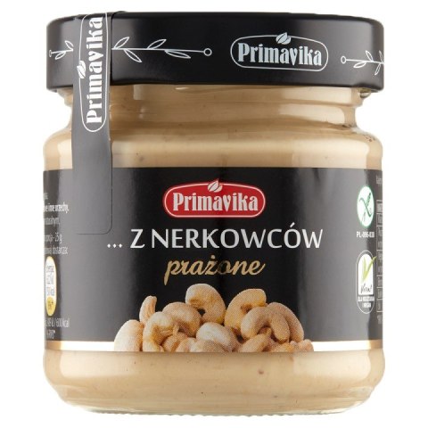 KREM Z PRAŻONYCH ORZECHÓW NERKOWCA BEZGLUTENOWY 185 g - PRIMAVIKA KREM Z PRAŻONYCH ORZECHÓW NERKOWCA BEZGLUTENOWY 185 g - PRIMAVIKA