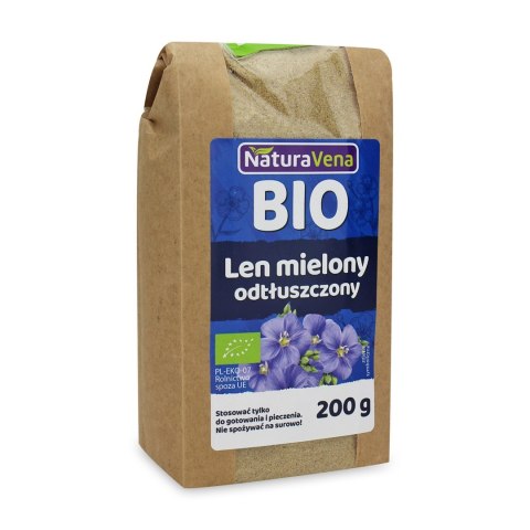 LEN MIELONY ODTŁUSZCZONY BIO 200 g - NATURAVENA LEN MIELONY ODTŁUSZCZONY BIO 200 g - NATURAVENA