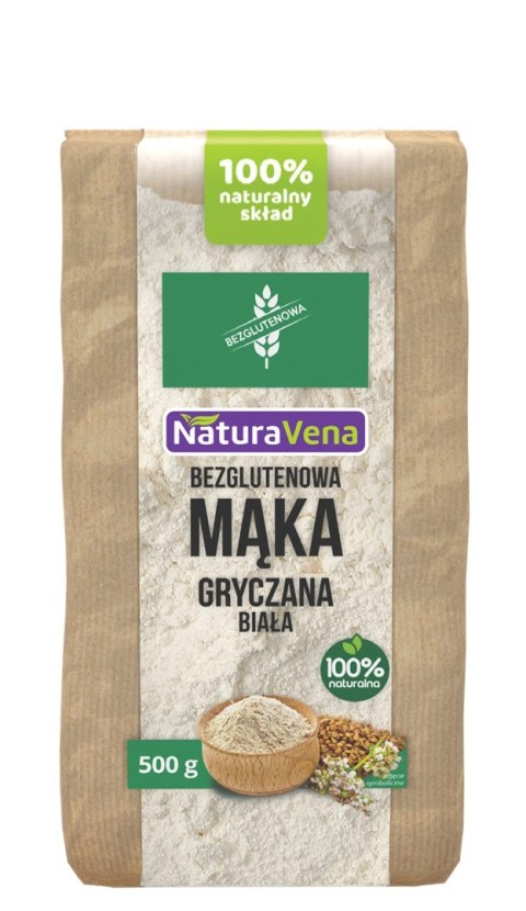 MĄKA GRYCZANA BIAŁA BEZGLUTENOWA 500 g - NATURAVENA MĄKA GRYCZANA BIAŁA BEZGLUTENOWA 500 g - NATURAVENA