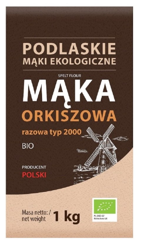 MĄKA ORKISZOWA RAZOWA TYP 2000 BIO 1 kg - BIO LIFE (MĄKI PODLASKIE) MĄKA ORKISZOWA RAZOWA TYP 2000 BIO 1 kg - BIO LIFE (MĄKI PODLASKIE)