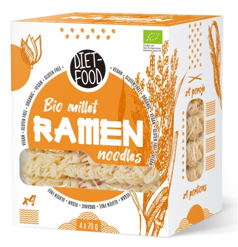 MAKARON (JAGLANY) RAMEN BEZGLUTENOWY BIO 280 g - DIET-FOOD MAKARON (JAGLANY) RAMEN BEZGLUTENOWY BIO 280 g - DIET-FOOD