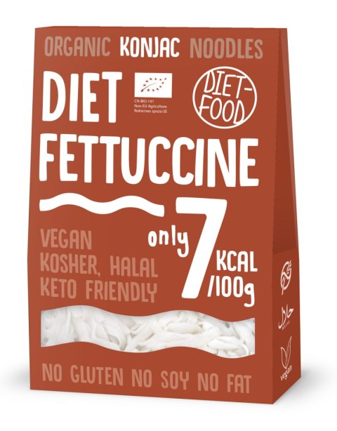 MAKARON (KONJAC) FETTUCCINE BEZGLUTENOWY BIO 385 g (300 g) - DIET-FOOD MAKARON (KONJAC) FETTUCCINE BEZGLUTENOWY BIO 385 g (300 g) - DIET-FOOD