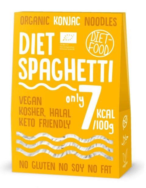MAKARON (KONJAC) SPAGHETTI BEZGLUTENOWY BIO 385 g (300 g) - DIET-FOOD MAKARON (KONJAC) SPAGHETTI BEZGLUTENOWY BIO 385 g (300 g) - DIET-FOOD