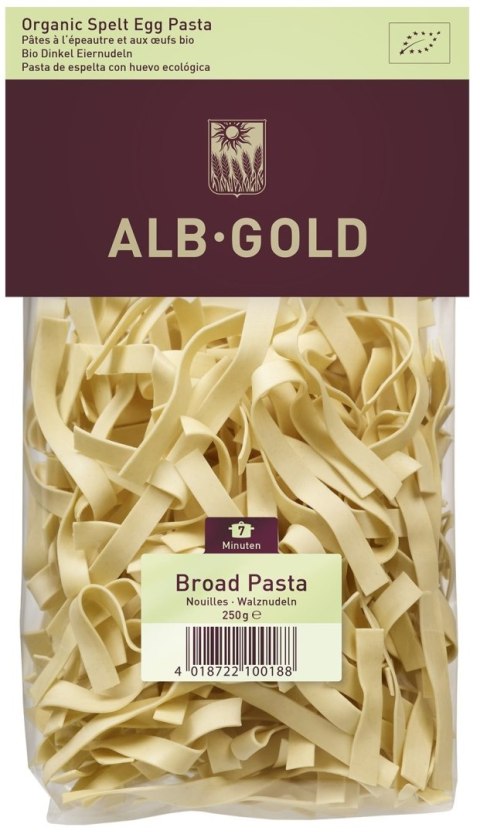 MAKARON (ORKISZOWY JAJECZNY) WSTĄŻKI BIO 250 g - ALB-GOLD MAKARON (ORKISZOWY JAJECZNY) WSTĄŻKI BIO 250 g - ALB-GOLD