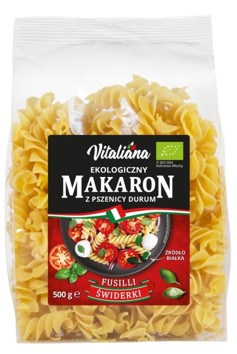 MAKARON (SEMOLINOWY) FUSILLI BIO 500 g - VITALIANA MAKARON (SEMOLINOWY) FUSILLI BIO 500 g - VITALIANA