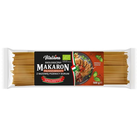 MAKARON (SEMOLINOWY RAZOWY) SPAGHETTI BIO 500 g - VITALIANA MAKARON (SEMOLINOWY RAZOWY) SPAGHETTI BIO 500 g - VITALIANA
