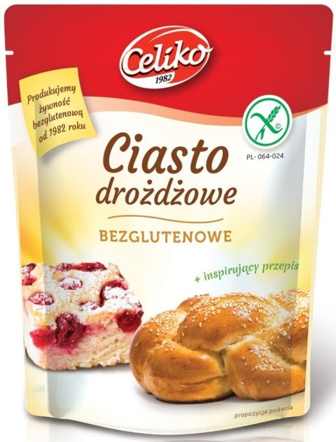 MIESZANKA DO WYPIEKU CIASTA DROŻDŻOWEGO BEZGLUTENOWA 200 g - CELIKO MIESZANKA DO WYPIEKU CIASTA DROŻDŻOWEGO BEZGLUTENOWA 200 g - CELIKO